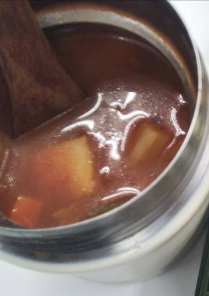 スープジャーでカレー風スープ-レシピのメイン写真