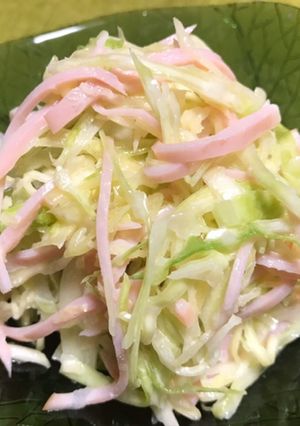 キャベツ大量消費♡キャベツとハムのサラダ-レシピのメイン写真