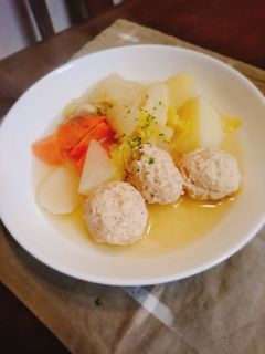 *ふわふわ~鶏つくねのポトフ*-レシピのメイン写真