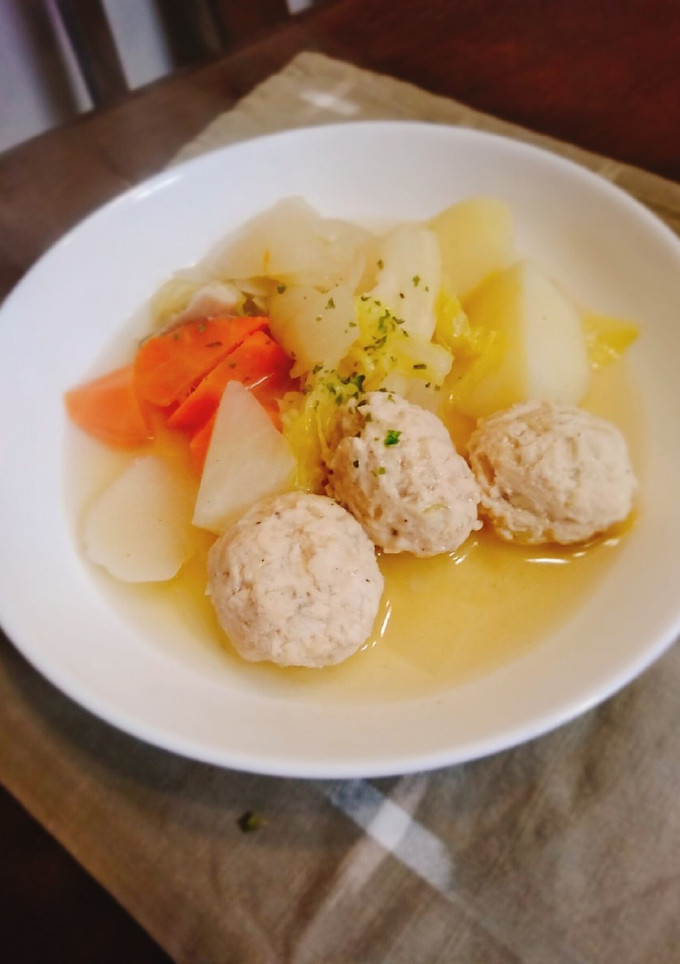 ＊ふわふわ～鶏つくねのポトフ＊-レシピのメイン写真