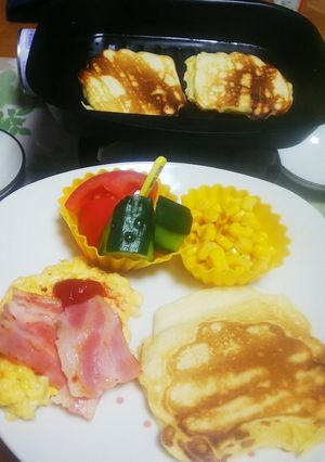 お泊まり会 モーニング☺️パンケーキ☺️-レシピのメイン写真