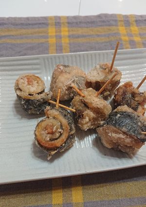 あじの梅巻き竜田揚げ-レシピのメイン写真