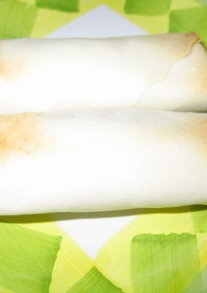 春巻の皮で巻いただけ☆小豆白玉パリパリ-レシピのメイン写真
