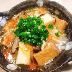 รูปของ めんつゆで早うまっ!厚揚げきのこあんかけ