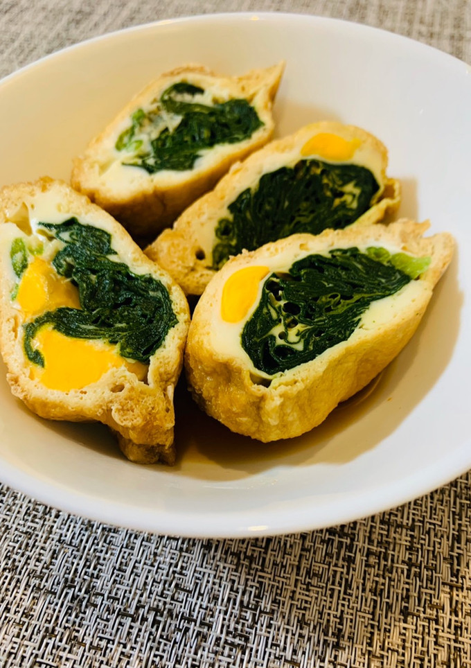 ★卵とほうれん草の巾着煮(No.7)-レシピのメイン写真