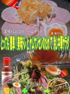 美味ドレとヤムウンセンたれ冷し中華サラダ-レシピのメイン写真