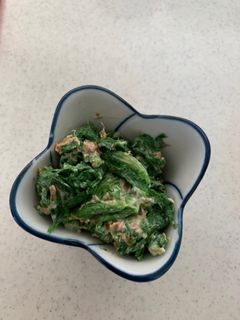 わさび菜のおかかマヨ和え-レシピのメイン写真