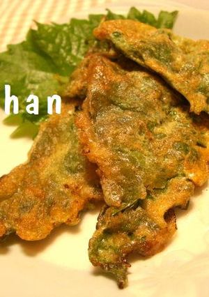 韓国風❤シソの葉の挽肉包み焼き-レシピのメイン写真