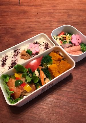 お弁当・・15梅干し長芋カンタン酢漬ご飯-レシピのメイン写真