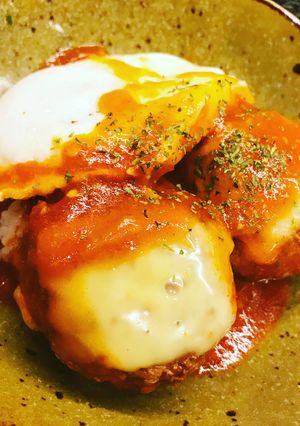 玉ねぎ炒めなし　簡単煮込みハンバーグ-レシピのメイン写真