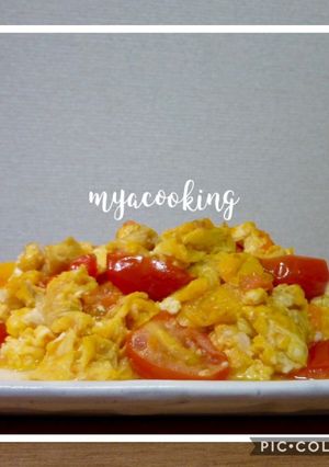 材料２つで本格中華！トマ玉炒め-レシピのメイン写真