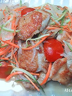 サッパリ簡単ღ鶏もも肉のマリネサラダღ-レシピのメイン写真