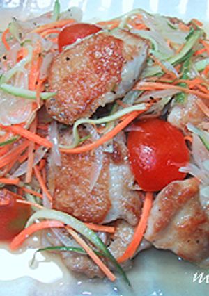 サッパリ簡単ღ鶏もも肉のマリネサラダღ-レシピのメイン写真