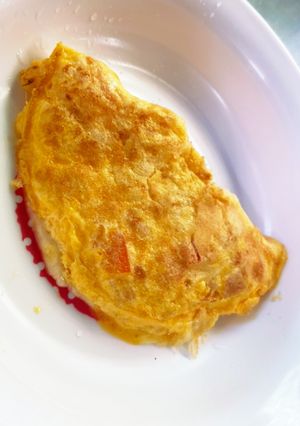 【離乳食後期〜】チーズオムレツ-レシピのメイン写真