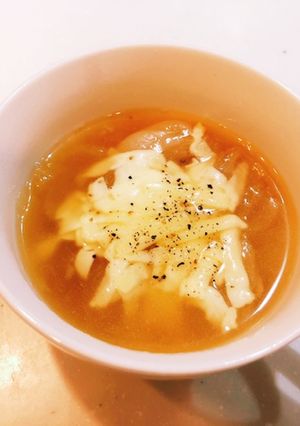 わたしのオニオングラタンスープ@新玉ねぎ-レシピのメイン写真