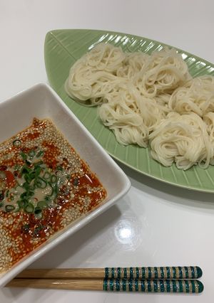 坦々つけ素麺-レシピのメイン写真