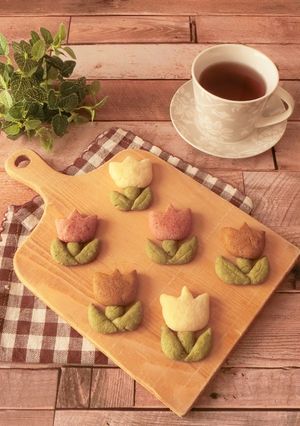 型なし★チューリップのデコクッキー-レシピのメイン写真