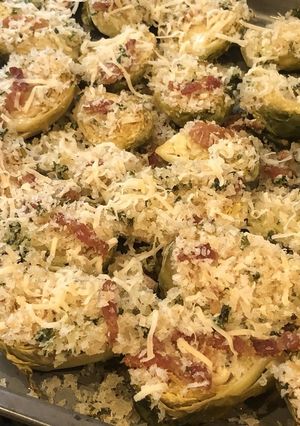 副菜に！芽キャベツのパン粉焼き-レシピのメイン写真