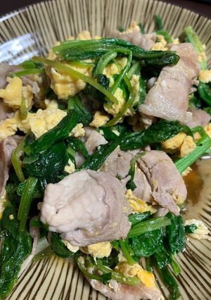 ほうれん草と卵のバターしょうゆ炒め-レシピのメイン写真