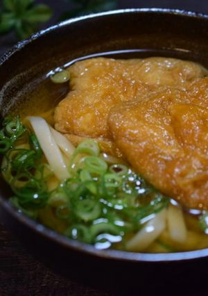 【パパの覚書】きつねうどんのおあげさん-レシピのメイン写真