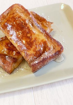 簡単フレンチトースト！牛乳なし！-レシピのメイン写真