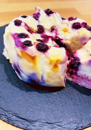 米粉でブルーベリーバスクチーズケーキ-レシピのメイン写真