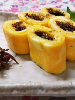 いかなごの釘煮でアレンジ~う巻き風~-レシピのメイン写真