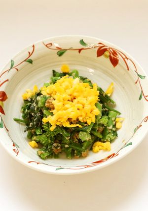 ほうれん草と菜の花のごま和え-レシピのメイン写真
