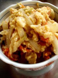料理のための清酒使用♪おからの煮物-レシピのメイン写真
