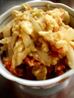 料理のための清酒使用♪おからの煮物-レシピのメイン写真