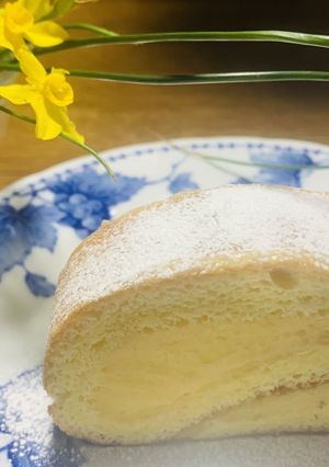 レモンクリームの☆ふわふわロールケーキ-レシピのメイン写真