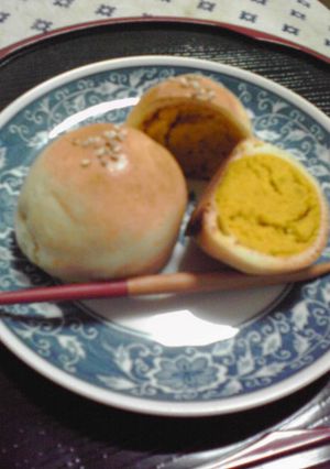 カボチャの甘煮の饅頭-レシピのメイン写真