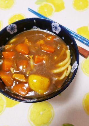 簡単アレンジ☆余ったカレーでカレーうどん-レシピのメイン写真