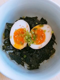韓国風*半熟煮卵丼(味玉)-レシピのメイン写真
