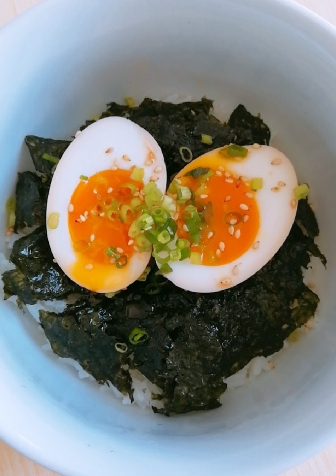韓国風＊半熟煮卵丼(味玉)-レシピのメイン写真