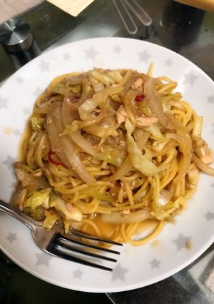 彼お気に入りテキトー！！和風パスタ-レシピのメイン写真