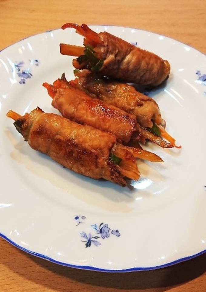 野菜の肉巻き 照り焼き風-レシピのメイン写真