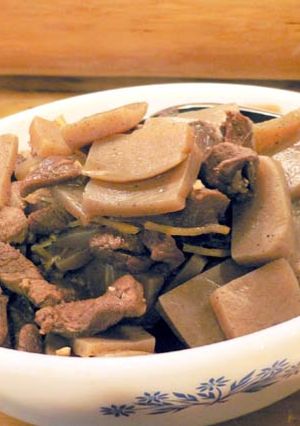 ぼっかけ（こんにゃくとすじ肉の煮込み）-レシピのメイン写真