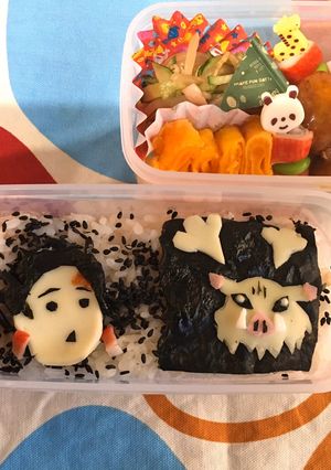 簡単 キャラ弁 鬼滅の刃3-レシピのメイン写真