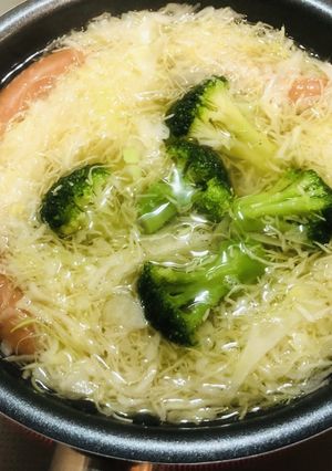 時短簡単コンビニ食材ダイエットスープ-レシピのメイン写真