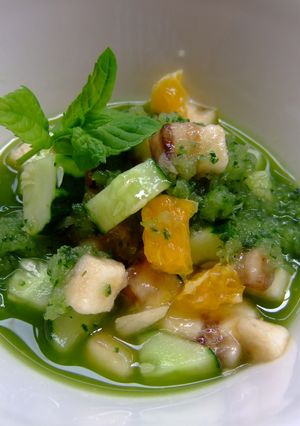 フルーツ野菜の きゅうりソース添え-レシピのメイン写真