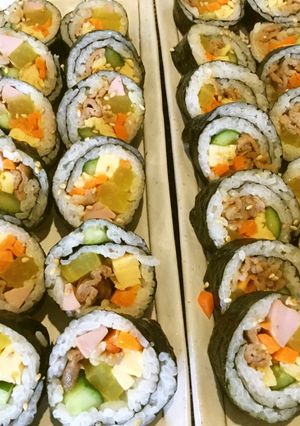 キンパの一番美味しい基本レシピ！-レシピのメイン写真