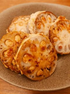 レンコン挟み焼き-レシピのメイン写真