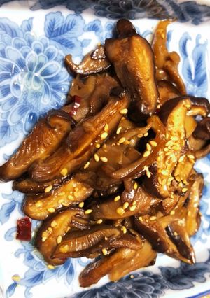 きのこの麺つゆごま炒め-レシピのメイン写真