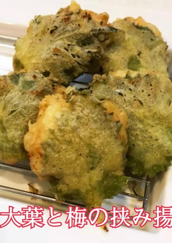 大葉と梅の挟み揚げ-レシピのメイン写真