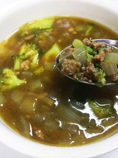 簡単☆豚挽肉deカレースープ-レシピのメイン写真