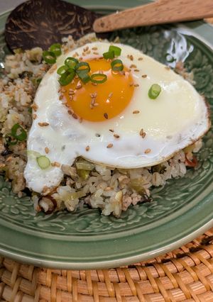 「高菜と豚ひき肉のアジアンそぼろご飯」-レシピのメイン写真