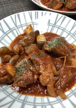 豚骨のトマト缶煮込み-レシピのメイン写真