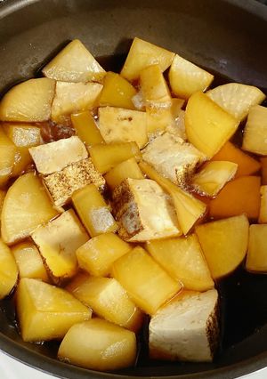 大根と焼き豆腐(厚揚げ)の煮物-レシピのメイン写真