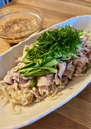 豚こまで☆柔らか☆冷しゃぶサラダ-レシピのメイン写真